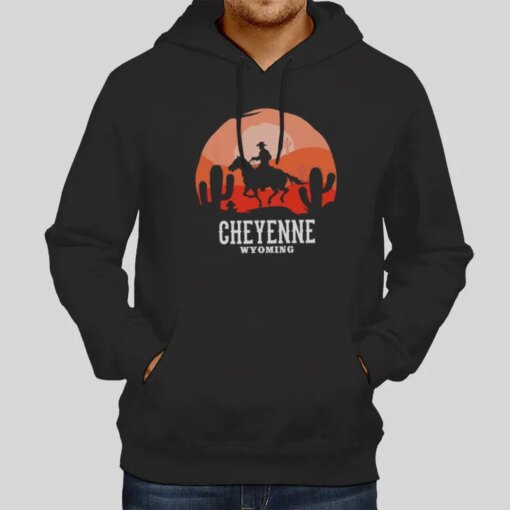 Cowboy Cheyenne Wyoming Wild West Horse Shirt