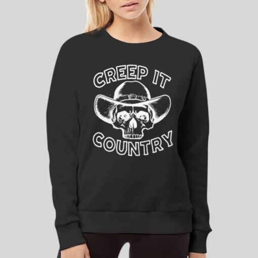 Creep It Country Cowboy Skeleton Shirt