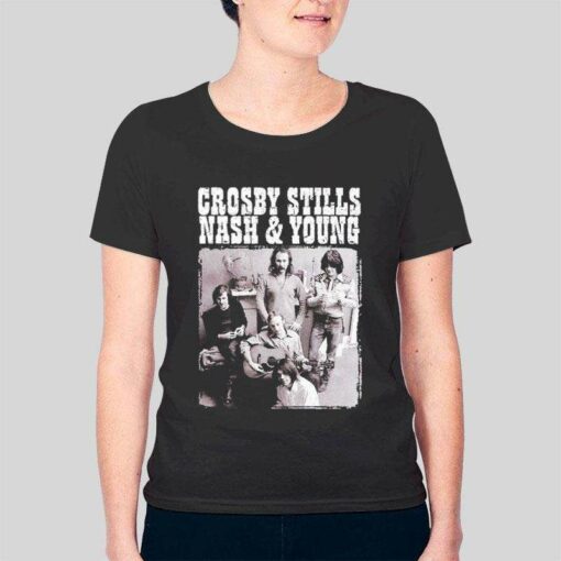 Crosby Stills Nash And Young Band T Shirt