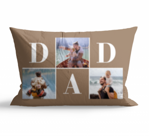 Custom Best Dad Pillow, Fathers Day Gift From Kids, Gift From Photo Collage, Personalized Memory Gift, Gift For Dad