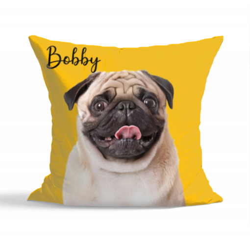 Custom Pet Pillow Using Pet Photo + Name, Custom Dog Pillow, Personalized Dog Pillows, Dog Picture Pillow, Pet Picture Pillow