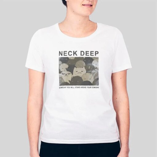 Cute Neck Deep Adventure Time Shirt