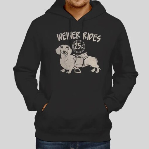 Dachshund Weiner Dog Rides T Shirt