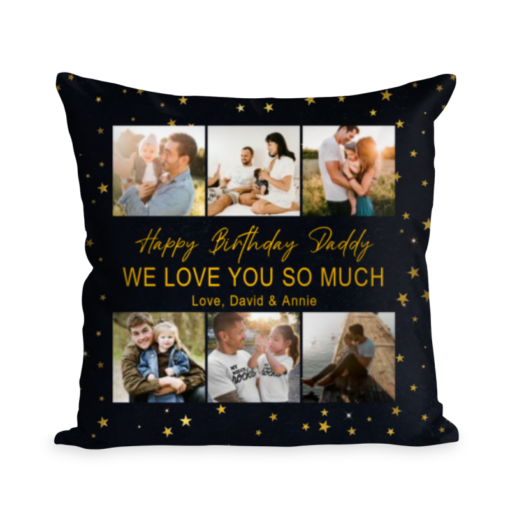 Dad Pillow, Dad Birthday Gift, Personalized Gift For Dad, Daddy Photo Collage