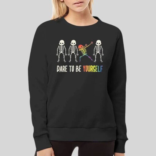 Dare To Be Yourself Cute Lumbar Shirt