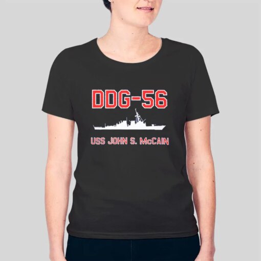 Ddg 56 Uss John Mccain T Shirt