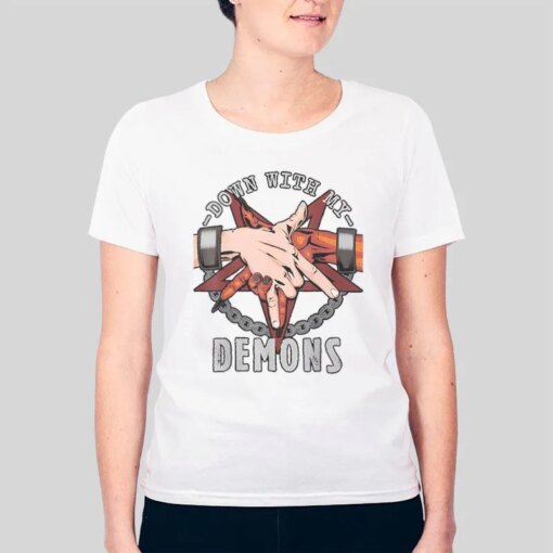 Deal Handshake Down With My Demons Shirt