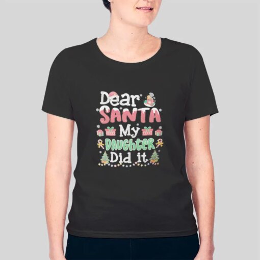 Dear Santa Jurassic Park Logo Shirt