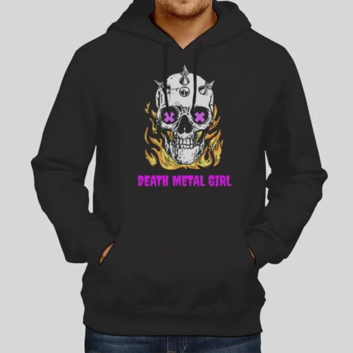 Death Metal Shirt Pink Metal Girl