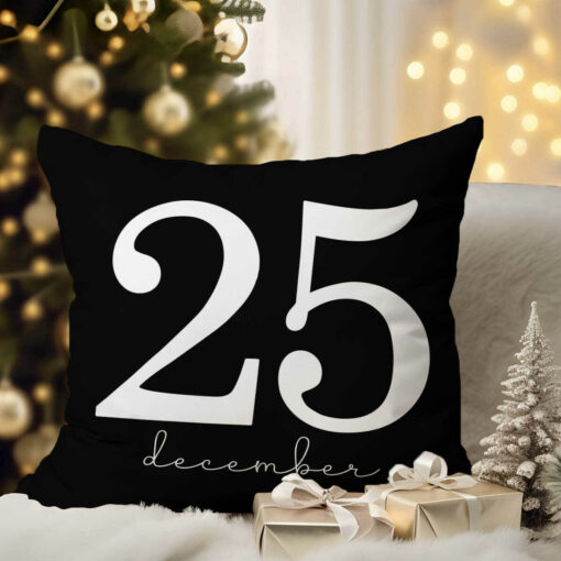 December 25 Pillow, Xmas Pillow, Country Christmas Decorations