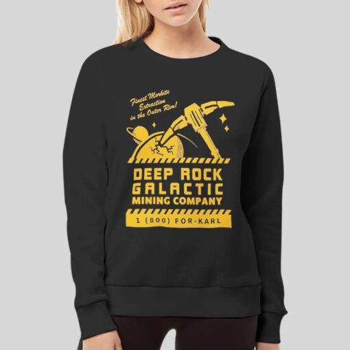 Deep Rock Galactic Merch Mining Company Shirt