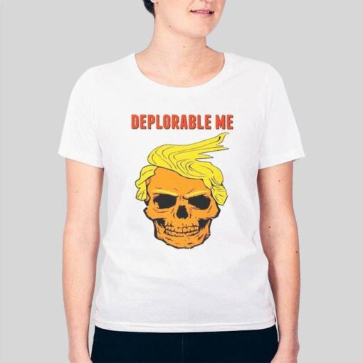 Deplorable Me Donald Trump Skull Maga T Shirt