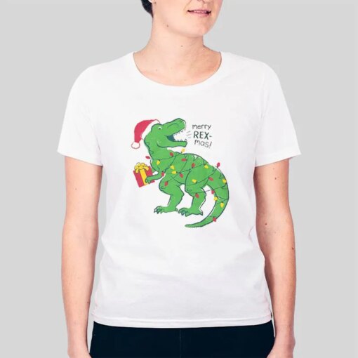 Dinosaur T Rex Christmas Shirt