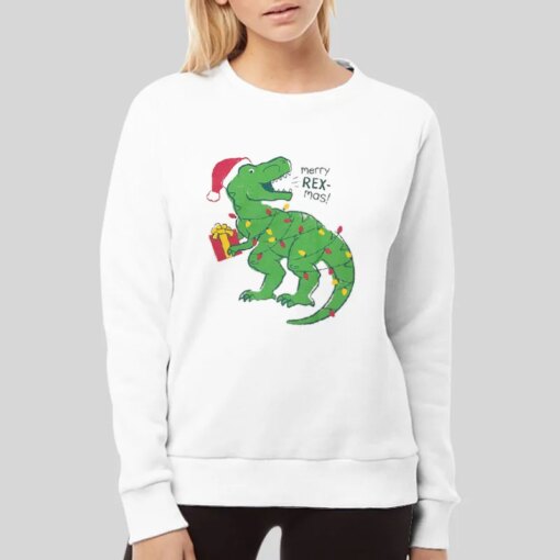 Dinosaur T Rex Christmas Shirt