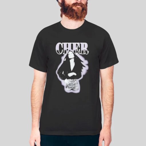 Divided Cher Vegas Black And Purple Band Shirt