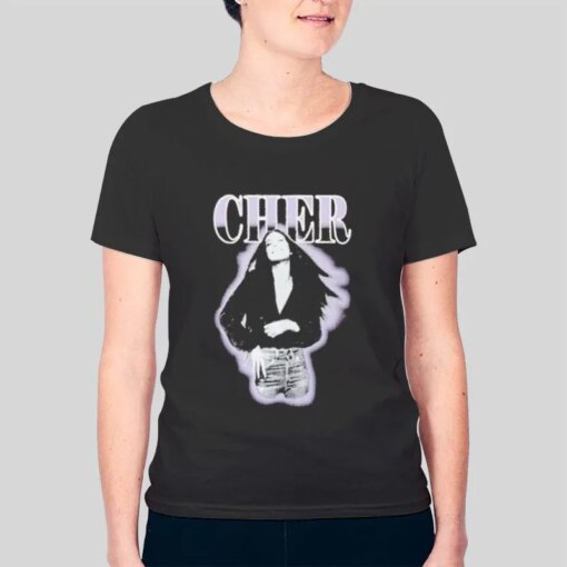 Divided Cher Vegas Black And Purple Band Shirt