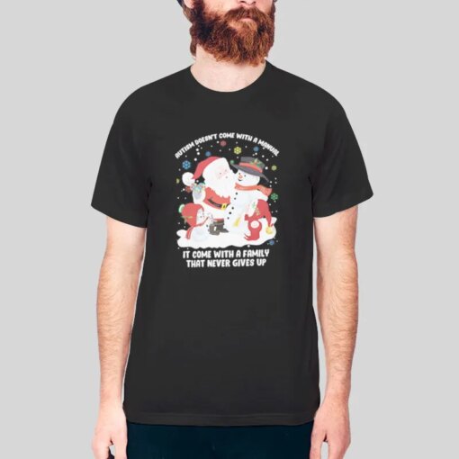 Doesnt Come With A Manual Autism Christmas Shirts