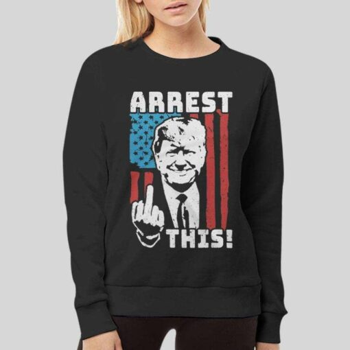 Donald Trump Innocent Arrest This Funny Trump Middle Finger T Shirt