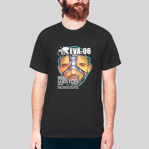 Drake Gods Plane Evangelion Shirts