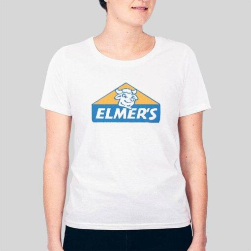 Elmers Glue Logo Wood Working Shirt