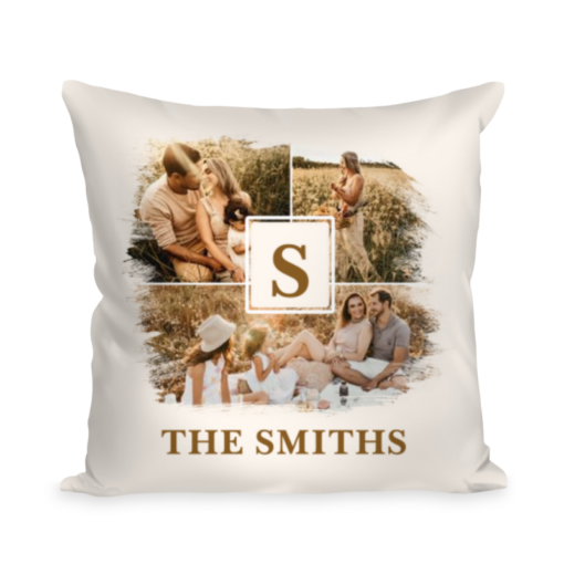 Family Pillow, Family Photoa Collage, Custom Family Gift, Family Name Cushion