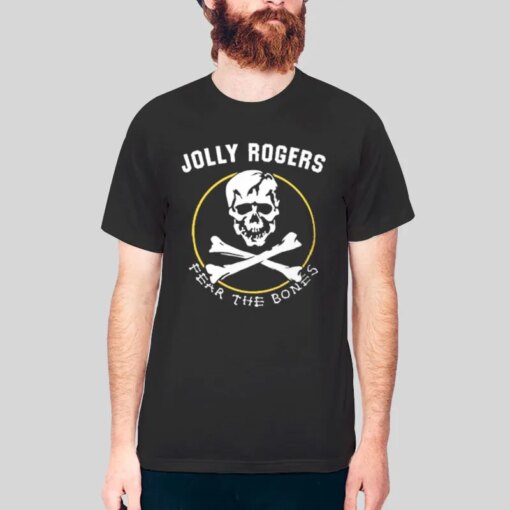 Fear The Bones Skull Jolly Roger T Shirt