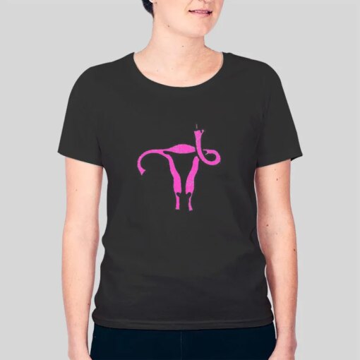 Feminist Protest Uterus Middle Finger Shirt