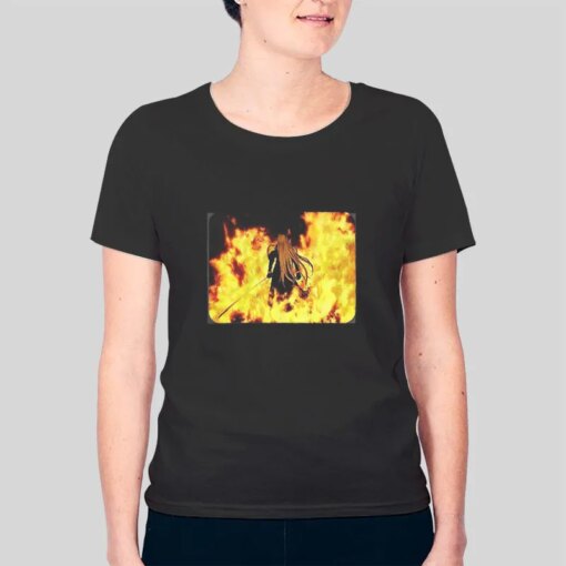 Final Fantasy Anime Sephiroth Fire Shirt