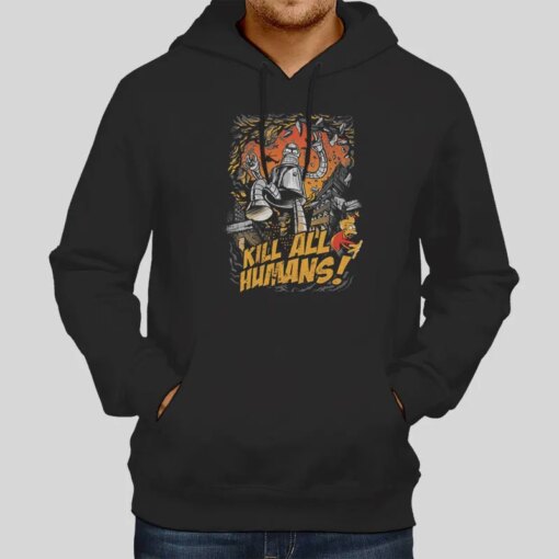 Flevans Robot Bender Kill All Humans Shirt