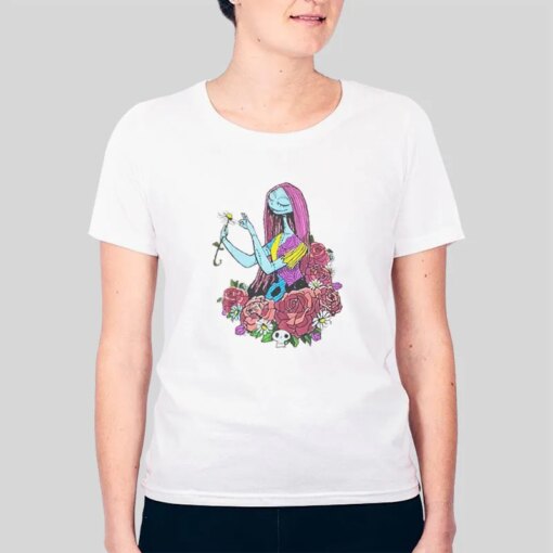 Flowers Nightmare Before Christmas Sally Shirt