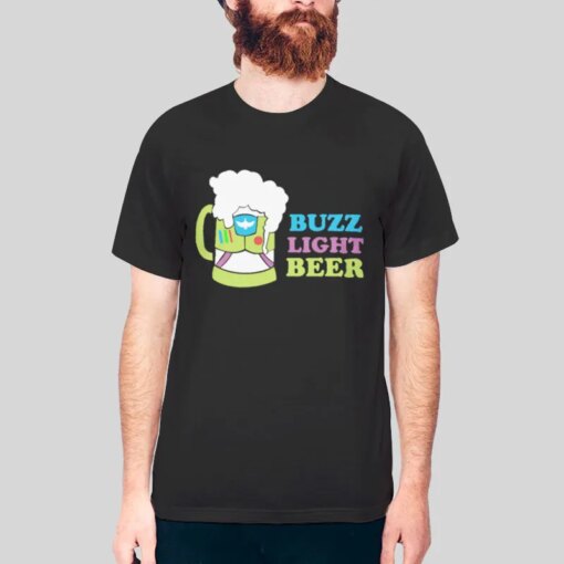 Food And Wine Buzz Light Beer Shirt