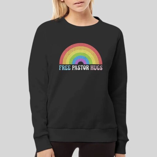 Free Pastor Hugs Pride Month Lgbtq Minister Shirt