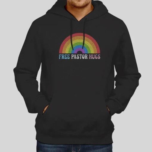 Free Pastor Hugs Pride Month Lgbtq Minister Shirt