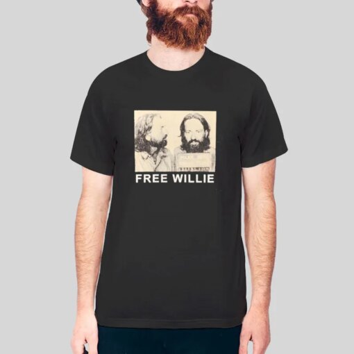 Free Willie Nelson Mugshot Shirt