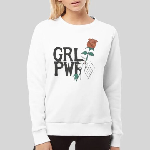 Frida Kahlo Beyaz Grl Pwr Shirt