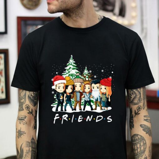 Friends supernatural chibi merry Christmas t-shirt