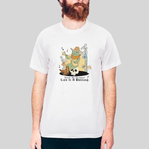 Frog Mushroom Don’t Be Stressing Shirt