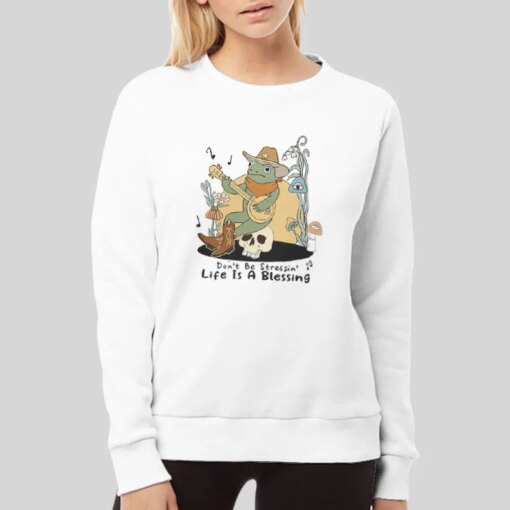 Frog Mushroom Don’t Be Stressing Shirt