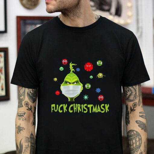 Fuck Christmas Grinch mask quarantine t-shirt