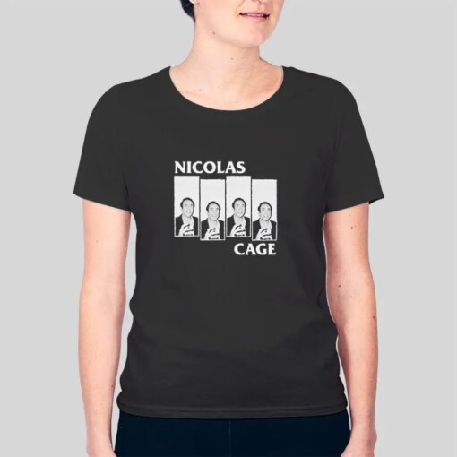 Funny A Black Flag Fan Nicolas Cage Shirt