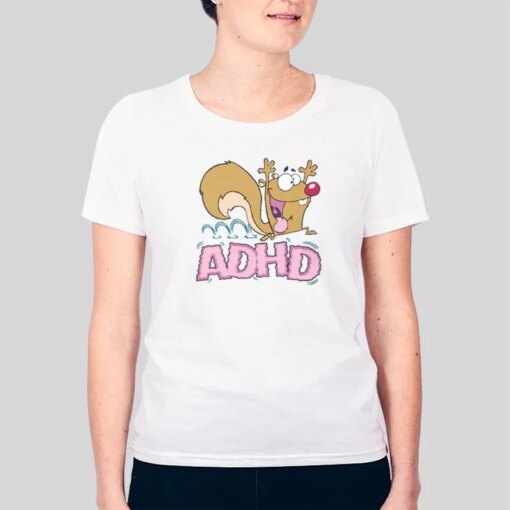 Funny Adhd Squirrel Shirt