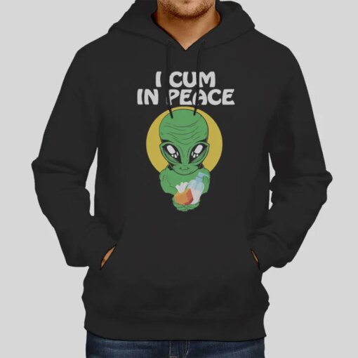 Funny Alien I Cum In Peace Shirt