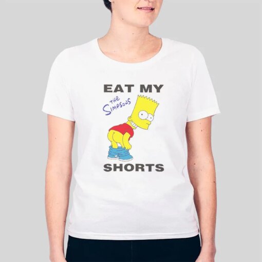 Funny Bart Simp Cartoon Eat My Short Shirt