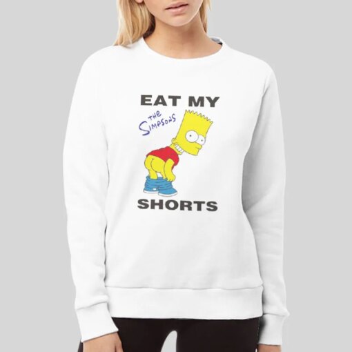 Funny Bart Simp Cartoon Eat My Short Shirt