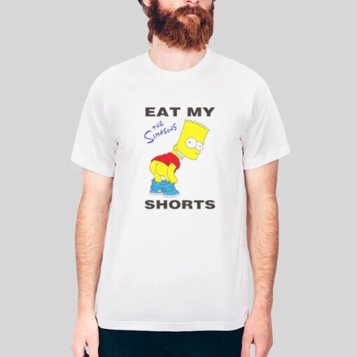 Funny Bart Simp Cartoon Eat My Short Shirt