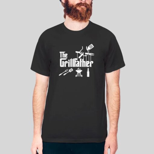 Funny Bbq The Grillfather Shirt