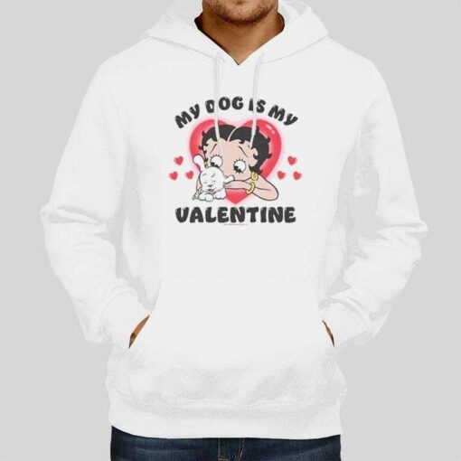 Funny Betty Boop My Dog Is My Valentine T Shirt