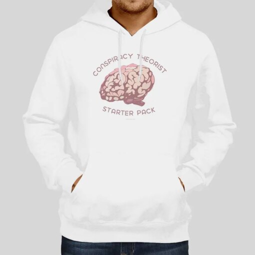 Funny Brain Conspiracy Theorist Starter Pack Shirt