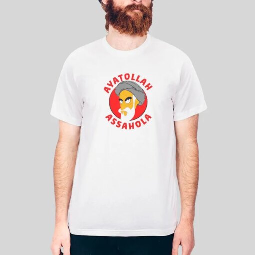 Funny Cartoon Ayatollah Assahola T Shirt