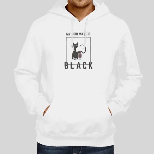 Funny Cat My Soulmate Is Black Shirt